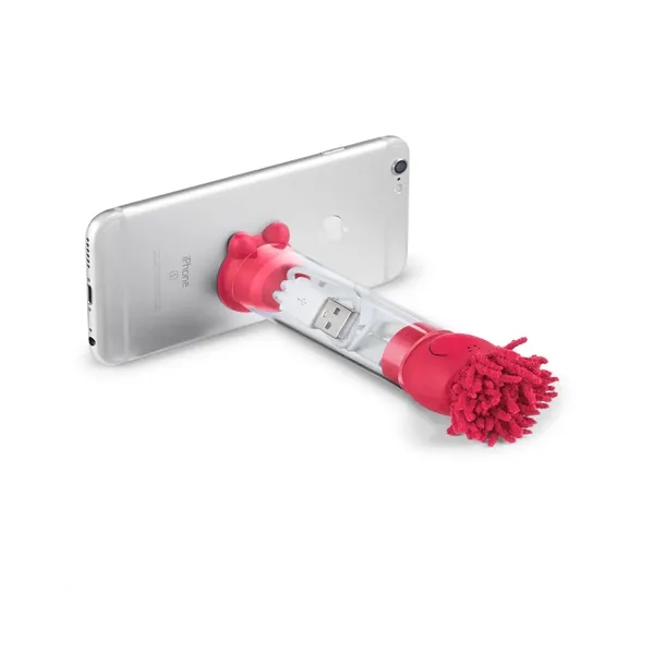 5.5" x 1.5" MopToppers® AS plastic, silicone and microfiber charging cable... from ASI 79530 Prime Line