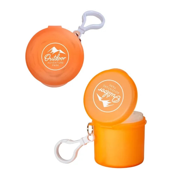 2.08" x 2" plastic case and carabiner clip with single use... from ASI 79530 Prime Line