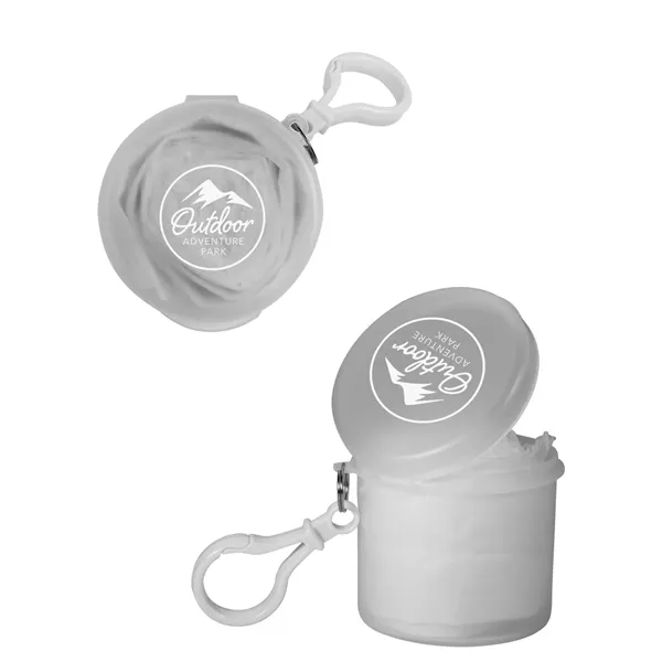 2.08" x 2" plastic case and carabiner clip with single use... from ASI 79530 Prime Line