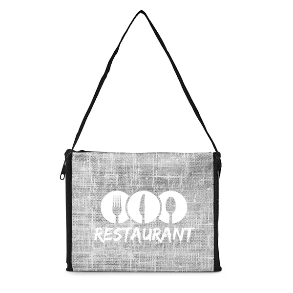 8.25" x 6.25" x 5.75" 70GSM non-woven polypropylene denim-look cooler tote... from ASI 79530 Prime Line