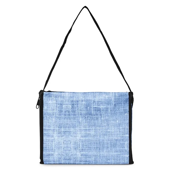 8.25" x 6.25" x 5.75" 70GSM non-woven polypropylene denim-look cooler tote... from ASI 79530 Prime Line