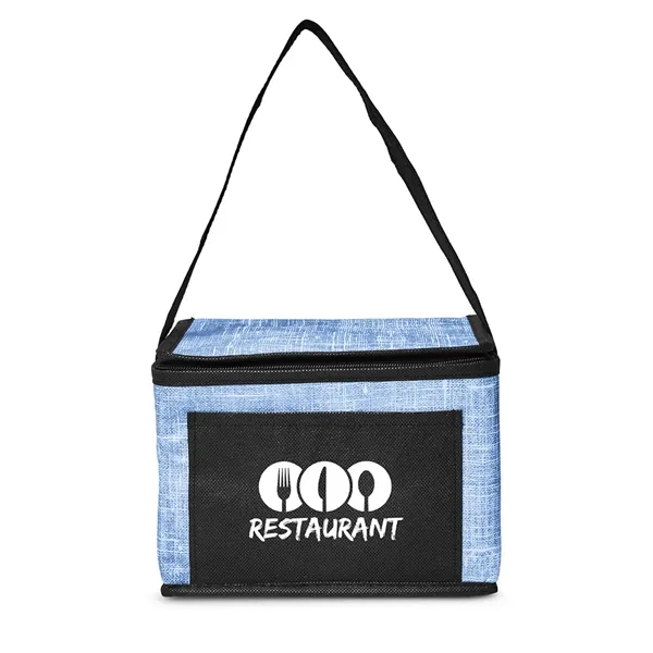 8.25" x 6.25" x 5.75" 70GSM non-woven polypropylene denim-look cooler tote... from ASI 79530 Prime Line