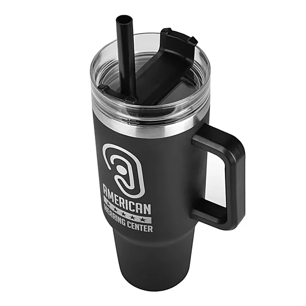 40 oz. double-wall, vacuum-insulated travel tumbler with ergonomic handle.... from ASI 68507 The Magnet Group / Innovations by Magnet™