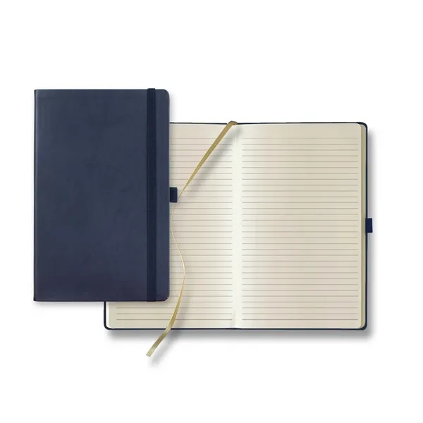 224 page journal with gray ruled paper, gold ribbon marker, back... from ASI 68507 The Magnet Group / Castelli