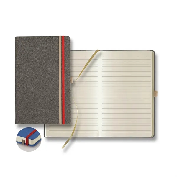 Journal with two elastic bands, pen loop, back pocket, gold ribbon... from ASI 68507 The Magnet Group / Castelli