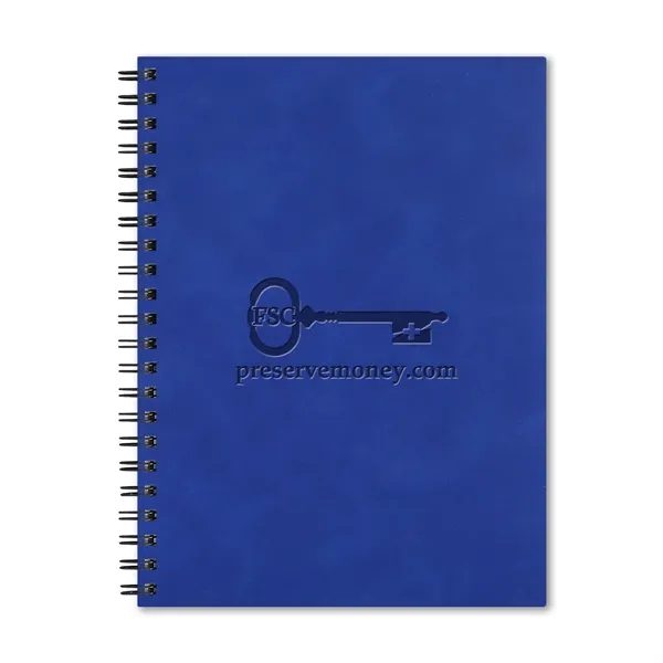 8" x 11" diary with soft polyurethane cover, 128 white FSC®... from ASI 68507 The Magnet Group / Castelli