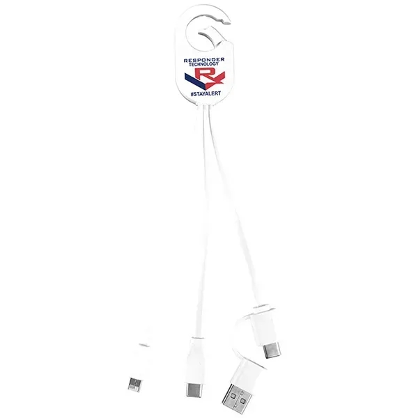 5-in-1 charging cable with Micro USB and Type-C connectors.... from ASI 62660 Innovation Line