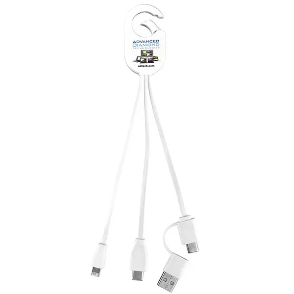 5-in-1 charging cable with Micro USB and Type-C connectors.... from ASI 62660 Innovation Line