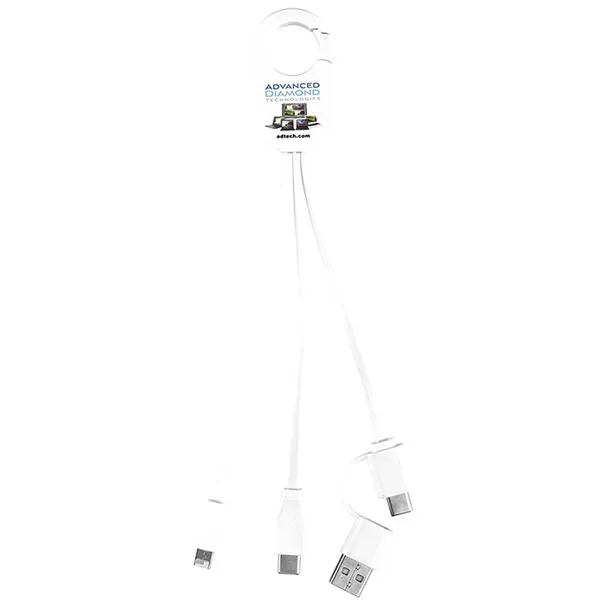 5-in-1 charging cable with Micro USB and Type-C connectors.... from ASI 62660 Innovation Line