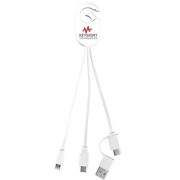 5-in-1 charging cable with Micro USB and Type-C connectors.... from ASI 62660 Innovation Line