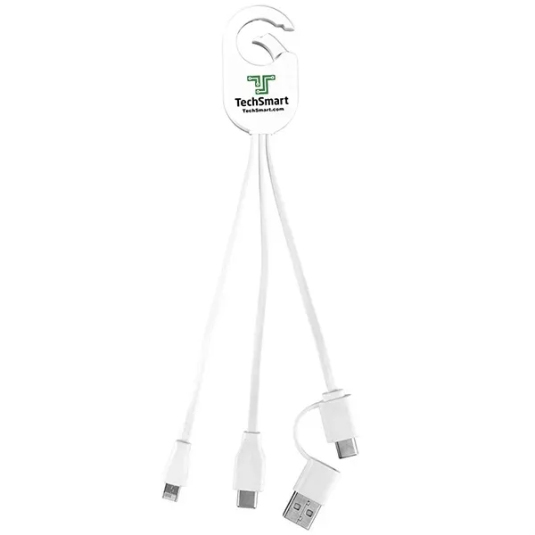 5-in-1 charging cable with Micro USB and Type-C connectors.... from ASI 62660 Innovation Line