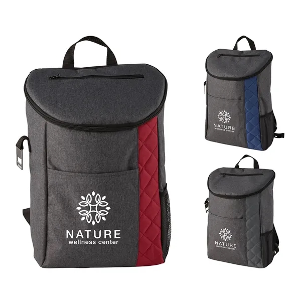Insulated quilted cooler backpack plus 1 color silkscreen imprint on 1... from ASI 37218 Athena Promo (tm)