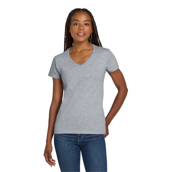 Gildan Ladies Heavy Cotton 100% Cotton V-Neck T-Shirt.... from ASI 84863 SanMar