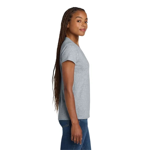 Gildan Ladies Heavy Cotton 100% Cotton V-Neck T-Shirt.... from ASI 84863 SanMar