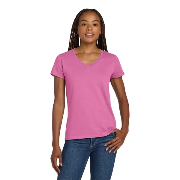 Gildan Ladies Heavy Cotton 100% Cotton V-Neck T-Shirt.... from ASI 84863 SanMar