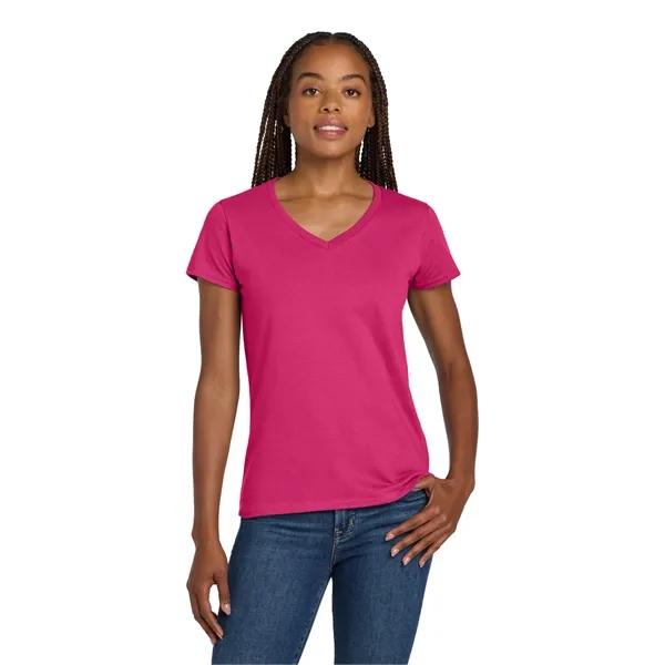 Gildan Ladies Heavy Cotton 100% Cotton V-Neck T-Shirt.... from ASI 84863 SanMar