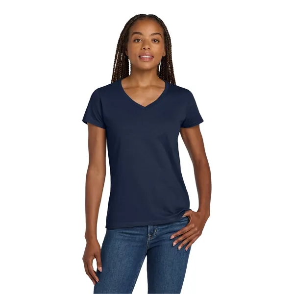 Gildan Ladies Heavy Cotton 100% Cotton V-Neck T-Shirt.... from ASI 84863 SanMar