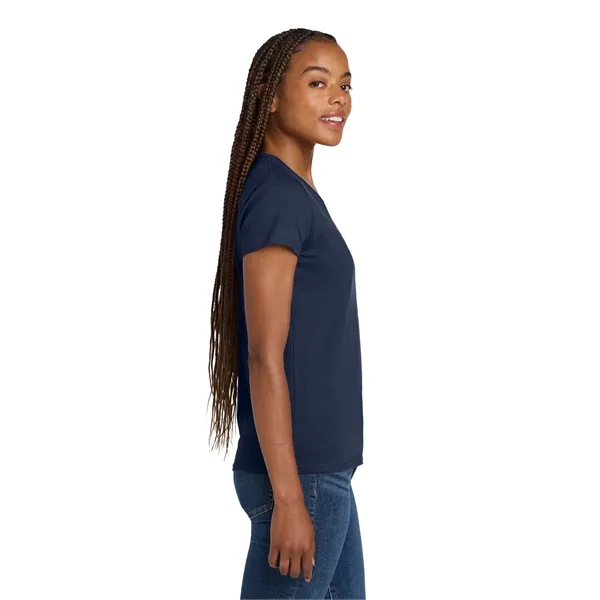 Gildan Ladies Heavy Cotton 100% Cotton V-Neck T-Shirt.... from ASI 84863 SanMar