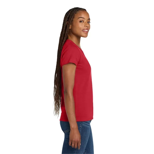 Gildan Ladies Heavy Cotton 100% Cotton V-Neck T-Shirt.... from ASI 84863 SanMar