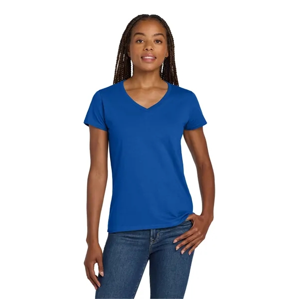 Gildan Ladies Heavy Cotton 100% Cotton V-Neck T-Shirt.... from ASI 84863 SanMar