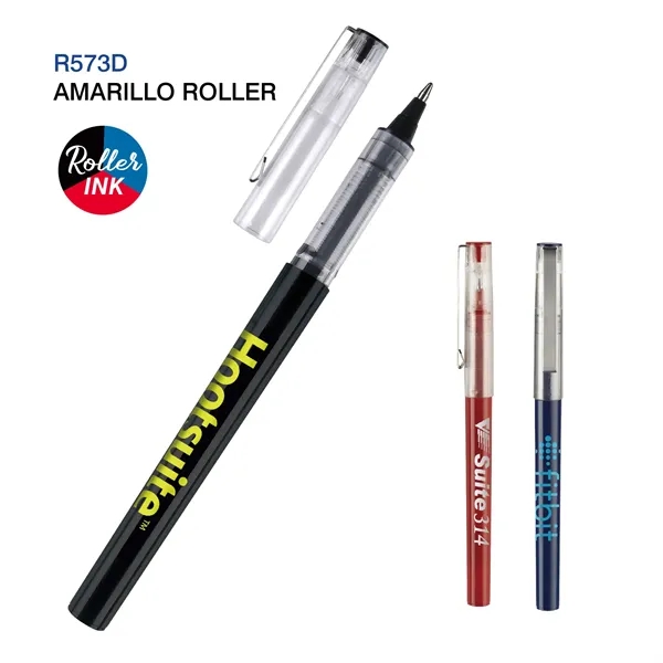 Amarillo cap-off style roller pen with a free ink system featuring... from ASI 82498 RiteLine LLC