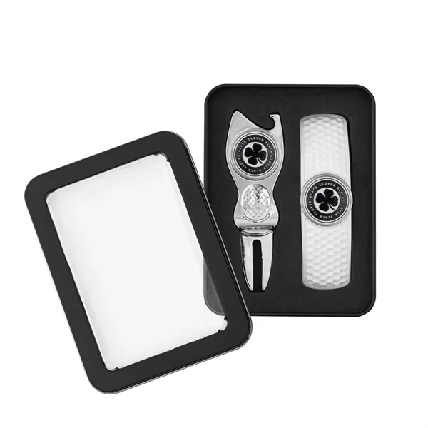 Golf gift set with hat clip, ball marker and divot repair... from ASI 52263 EMT