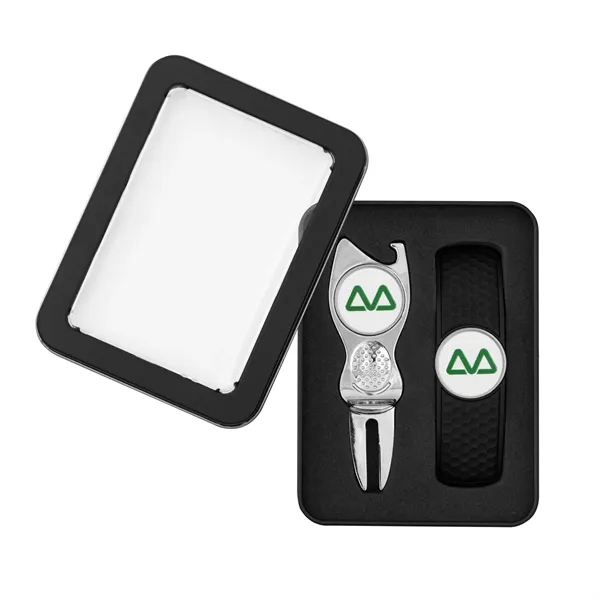 Golf gift set with hat clip, ball marker and divot repair... from ASI 52263 EMT