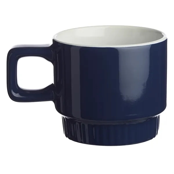 10 oz. stackable ceramic mug with color exterior, white glossy interior... from ASI 39552 BEL Promo