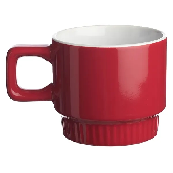 10 oz. stackable ceramic mug with color exterior, white glossy interior... from ASI 39552 BEL Promo