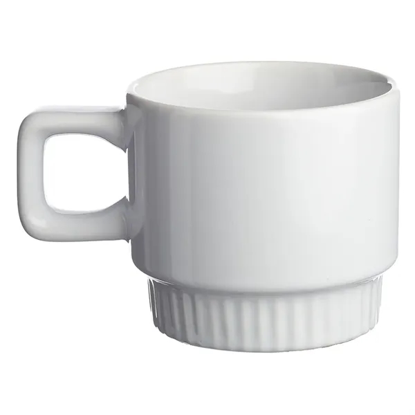 10 oz. stackable ceramic mug with color exterior, white glossy interior... from ASI 39552 BEL Promo
