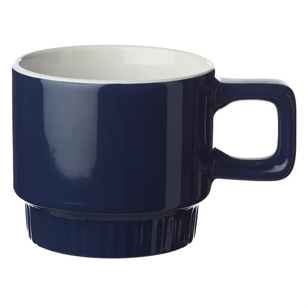 10 oz. stackable ceramic mug with color exterior, white glossy interior... from ASI 39552 BEL Promo