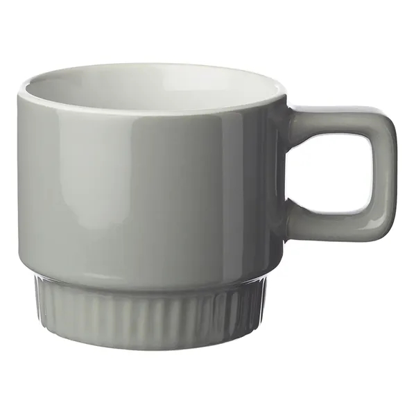 10 oz. stackable ceramic mug with color exterior, white glossy interior... from ASI 39552 BEL Promo