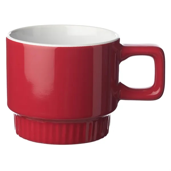 10 oz. stackable ceramic mug with color exterior, white glossy interior... from ASI 39552 BEL Promo