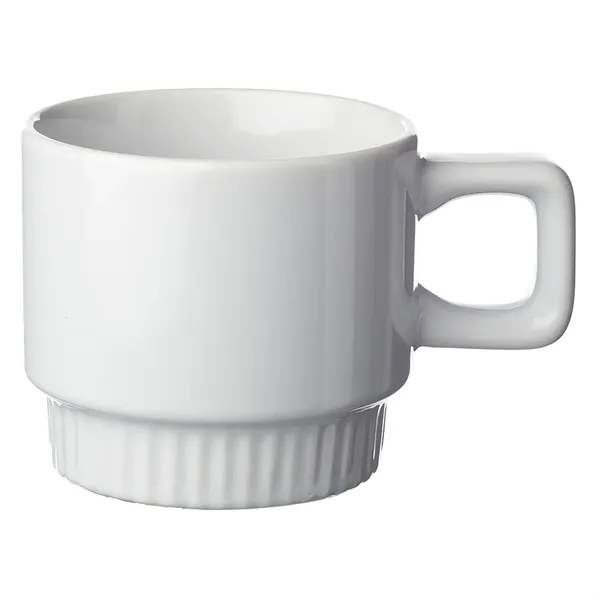 10 oz. stackable ceramic mug with color exterior, white glossy interior... from ASI 39552 BEL Promo