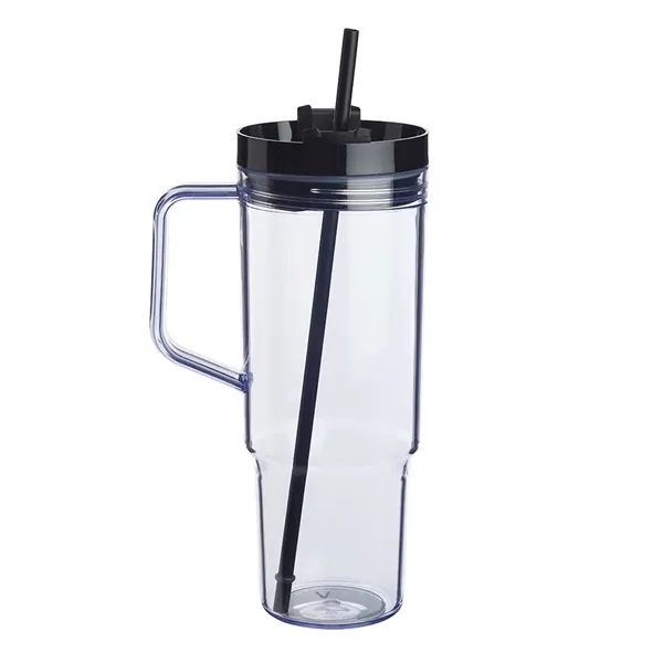 40 oz. single wall plastic tumbler with plastic screw-on lid and... from ASI 39552 BEL Promo