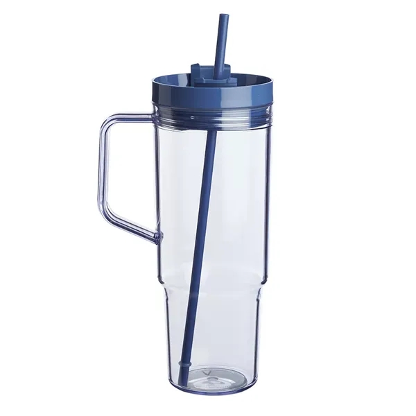 40 oz. single wall plastic tumbler with plastic screw-on lid and... from ASI 39552 BEL Promo