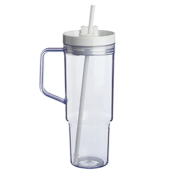 40 oz. single wall plastic tumbler with plastic screw-on lid and... from ASI 39552 BEL Promo