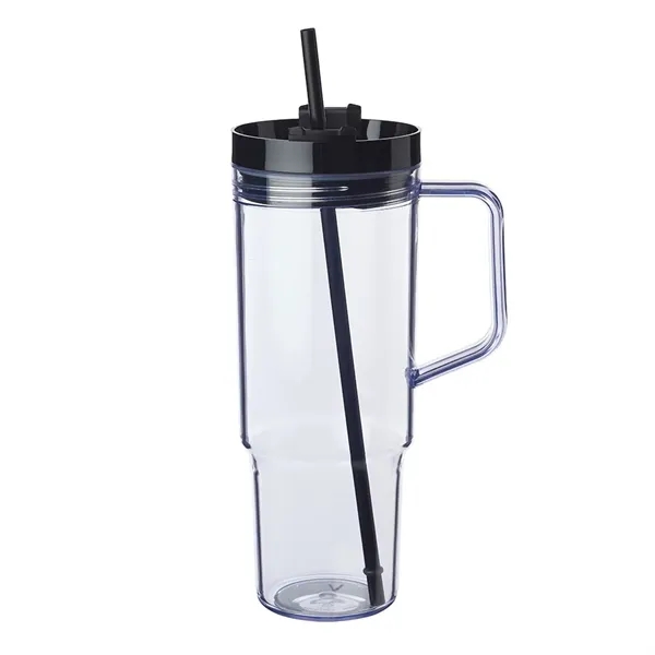 40 oz. single wall plastic tumbler with plastic screw-on lid and... from ASI 39552 BEL Promo
