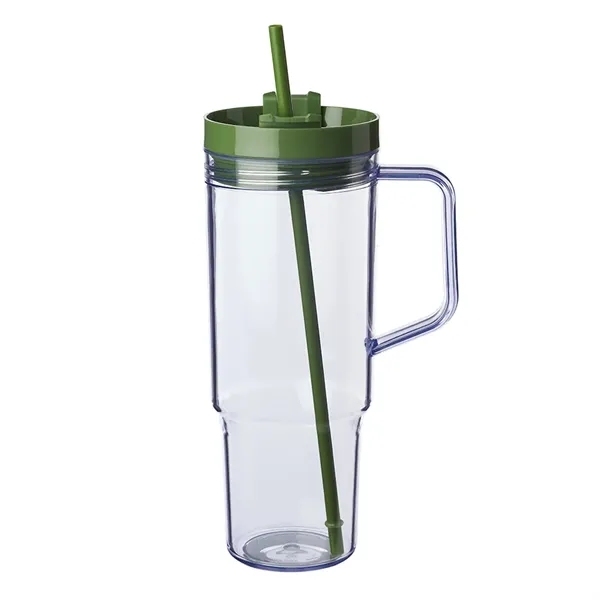 40 oz. single wall plastic tumbler with plastic screw-on lid and... from ASI 39552 BEL Promo