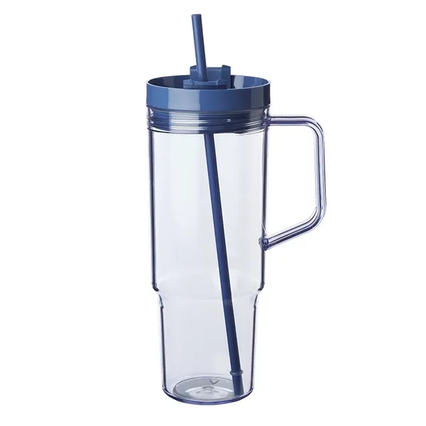 40 oz. single wall plastic tumbler with plastic screw-on lid and... from ASI 39552 BEL Promo