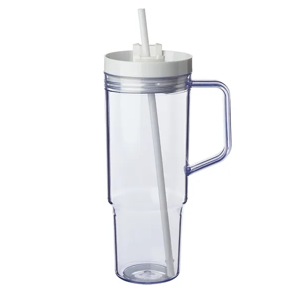 40 oz. single wall plastic tumbler with plastic screw-on lid and... from ASI 39552 BEL Promo