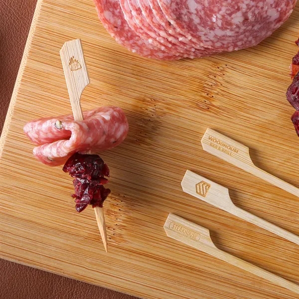 Wood food picks are a perfect alternative to plastic ones... from ASI 61966 HPG / BCG Creations