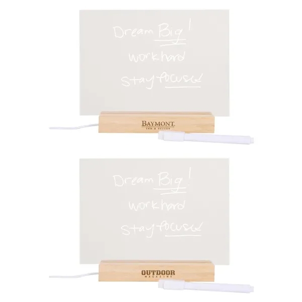 Message board with LED backlighting and white liquid chalk pen.... from ASI 88060 Snugz/USA Inc