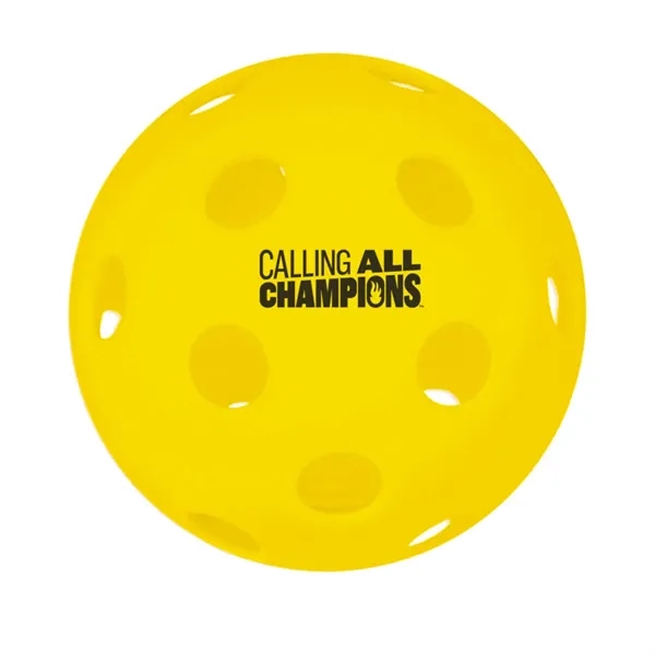 26-hole pickleball designed for indoor use.... from ASI 63549 Jornik Manufacturing Corp