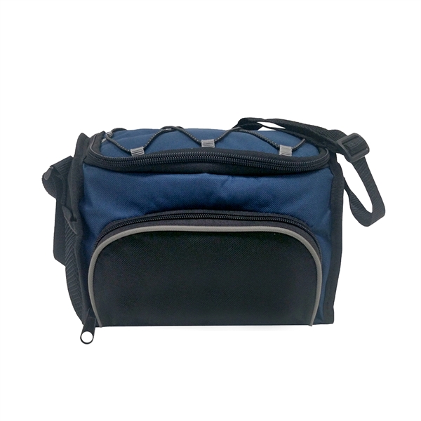 600D Polyester cooler bag with adjustable carry starp and mesh pocket... from ASI 41511 Brainchild USA Inc / BrainChild Gift Club