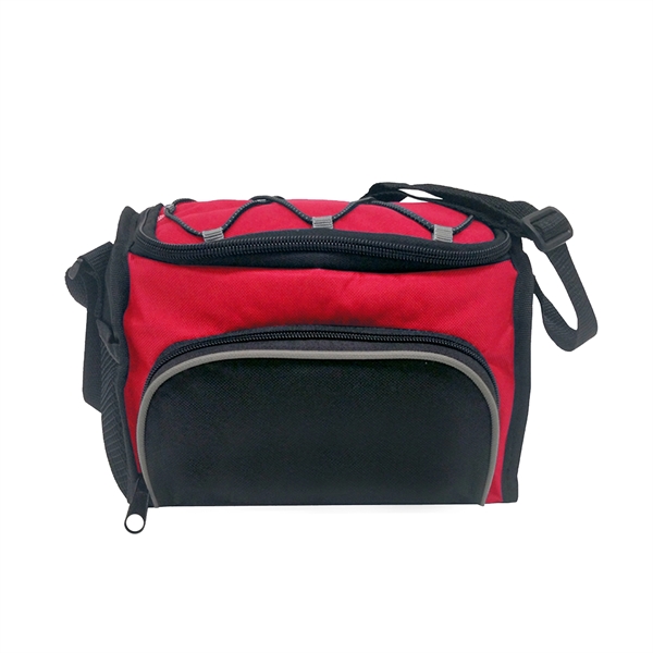 600D Polyester cooler bag with adjustable carry starp and mesh pocket... from ASI 41511 Brainchild USA Inc / BrainChild Gift Club