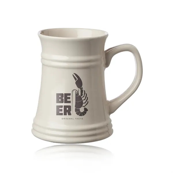 17 oz. tankard beer mug made of natural coated stoneware.... from ASI 39552 BEL Promo