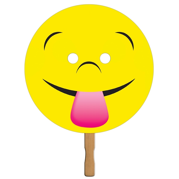 Stock 12" circle head fan with 12" wooden stick.... from ASI 67620 Lion Circle Corp / Lion/Circle