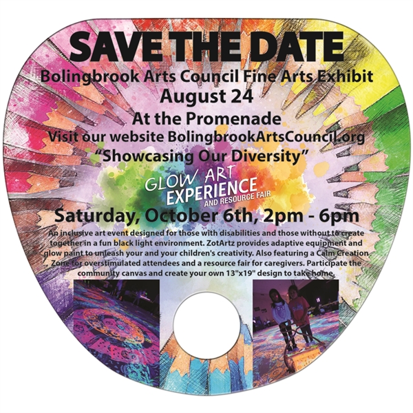 No stick Palm Leaf w/ Hole shaped digital economy fans with... from ASI 67620 Lion Circle Corp / Lion/Circle