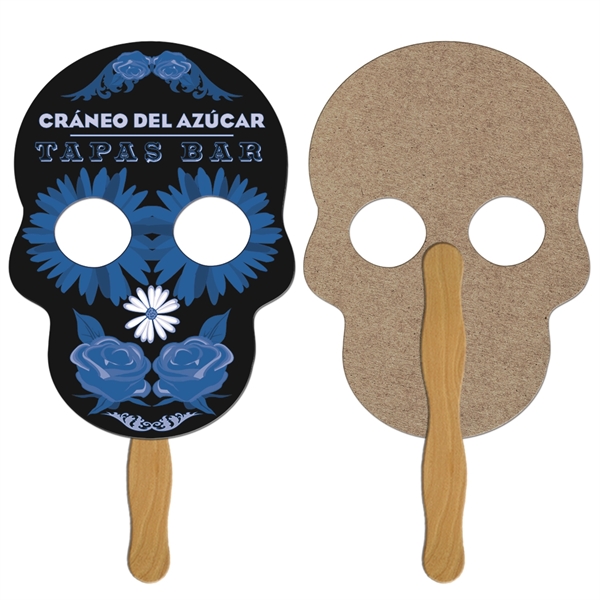 Skull shaped fan is laminated on front with a high gloss... from ASI 67620 Lion Circle Corp / Lion/Circle
